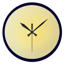Moon Glow Round Clock