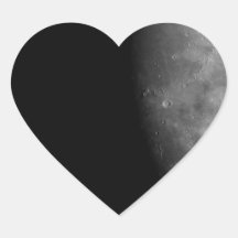 Moon Heart Stickers