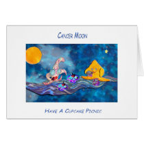 Moon in Cancer Greeting Card