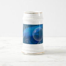 Moon Jellyfish at Bubbled sea Coffee Mugs