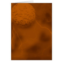Moon Lightning Greeting Cards