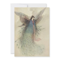 Moon Maiden Japanese Fairy by Warwick Goble Invitation