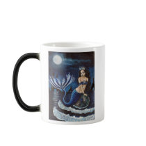 Moon mermaid coffee mugs