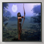 Moon of the Wolf Print