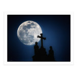 Moon over Cusco Cathederal, Peru. post card