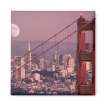 Moon Over the Gate Fridge Magnet