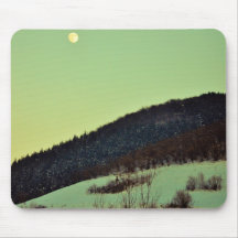 Moon over the hill mouse pads