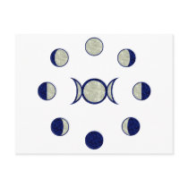 Moon Phases Post Card