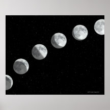 Moon phases print