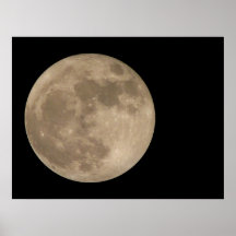 Moon Print Astronomy Lunar Full Moon Poster