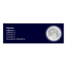 Moon Profile Card Business Card Templates