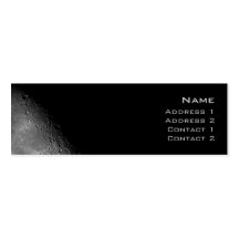 Moon Profile Card Business Card Templates