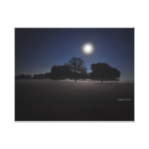 Moon rising gallery wrap canvas