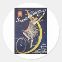 Moon Round Sticker