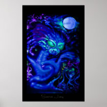 Moon Serpent Print