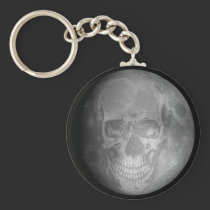 Moon Skull Keychain keychains