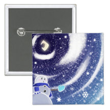 Moon Snow Button