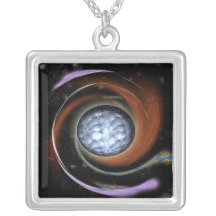 Moon Space Necklace