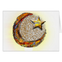 Moon-Star -Islam Greeting Cards