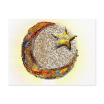 Moon-Star -Islam Post Card