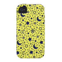 Moon & Stars iPhone 4 Cases