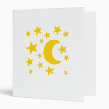 Moon stars sky binder