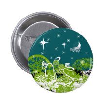 Moon Stars Swirl Paint Splat Pinback Buttons