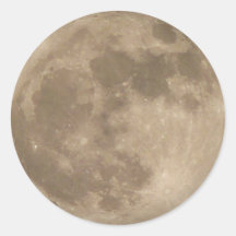Moon Sticker Full Moon Stickers Fun Moon Gifts