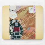 Moon through the smoke by Taiso,Yoshitoshi Mousepads