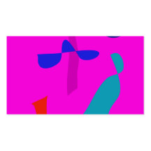 Moon through the Window Pink Business Card