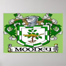 Mooney Coat of Arms Poster Print