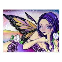 MoonFlower Night - Postcard