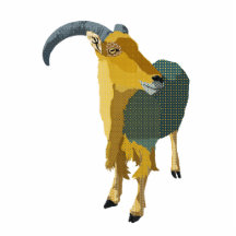 Moonlight Aoudad Photo Sculpture