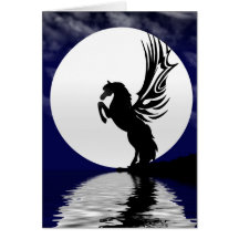 Moonlight Glow Greeting Card