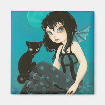 Moonlight Hijinks - goth fairy Magnet
