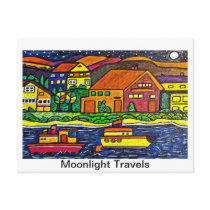 Moonlight Travels Postcard