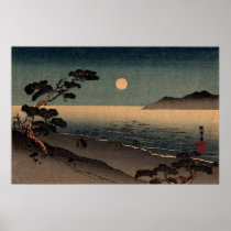 Moonlit Beach in Japan no.1 Poster