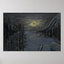 Moonlit Night Posters