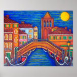 Moonlit San Barnaba, Venice by Lisa Lorenz posters