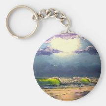 Moonlit Seascape Key Chain