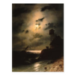 Moonlit Seascape With Shipwreck Postcards