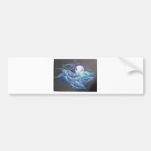 Moonlite Dolphins Bumper Sticker