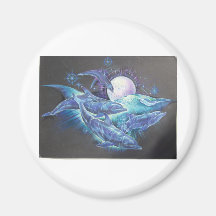 Moonlite Dolphins Magnet