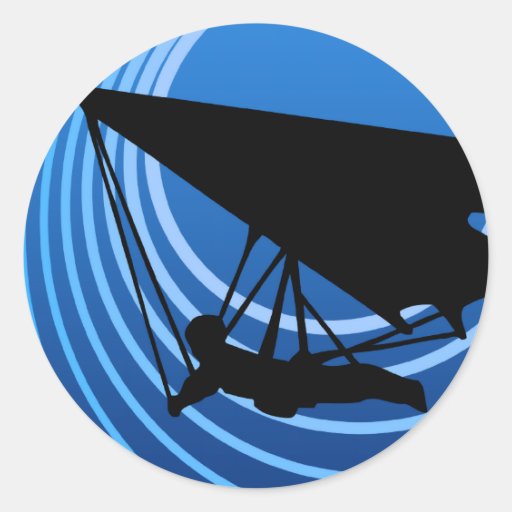 moonshine hang gliding round stickers