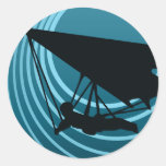 moonshine hang gliding round stickers