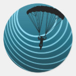 moonshine skydiver round stickers