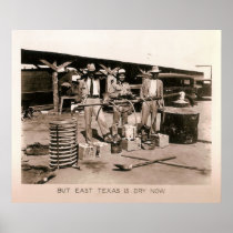 Moonshine Still - Prohibition, Kilgore, TX 1931 Print
