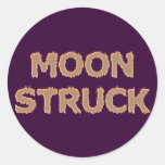 moonstruck mondsüchtig round stickers