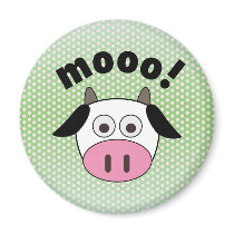 Mooo! Cow Refrigerator Magnets