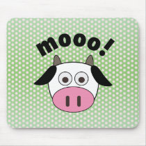 Mooo! Cow Mouse Pads